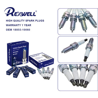 4PC Spark Plugs 3479 LZKR6B-10E 18855-10060 For Korean Car Hyundai Accent Elantra Kia Rio Soul 1.6L